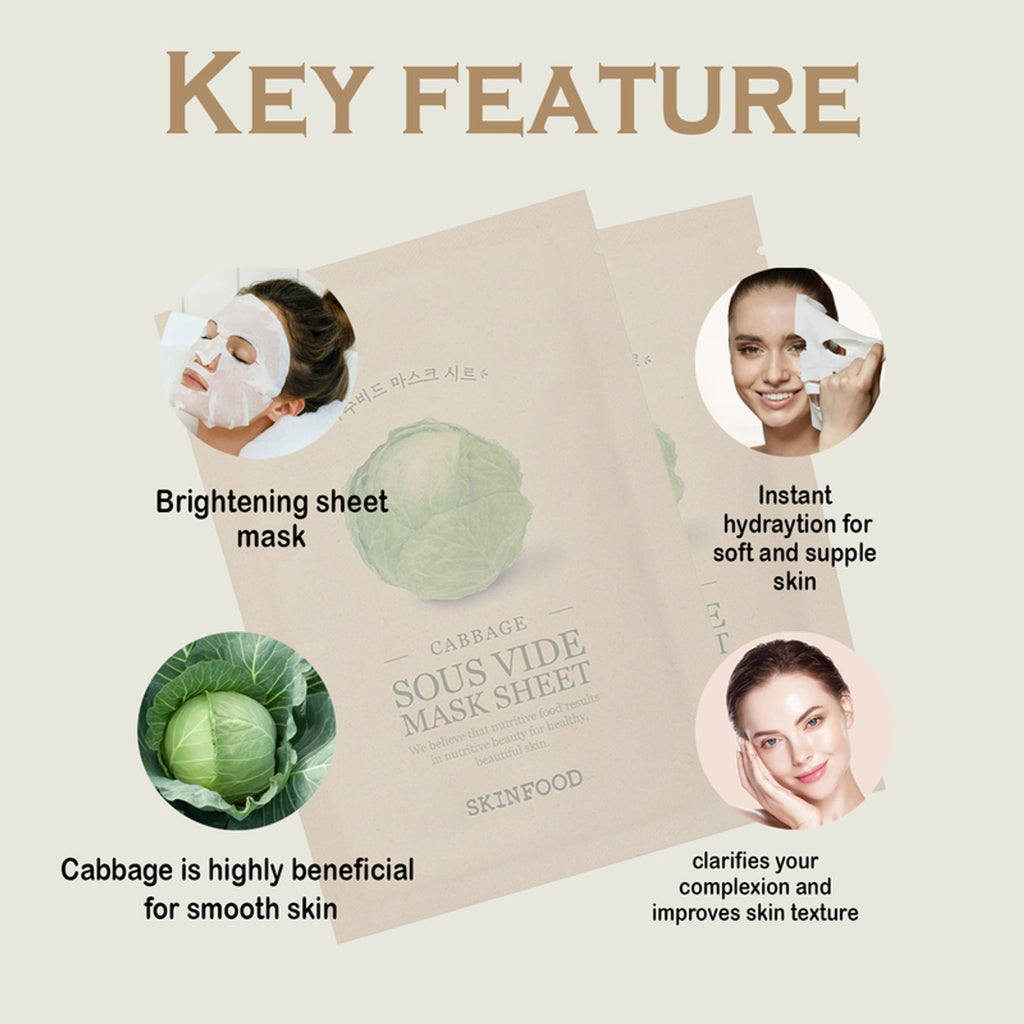 Skinfood Sous Vide Mask Sheet - Cabbage | Grocsy