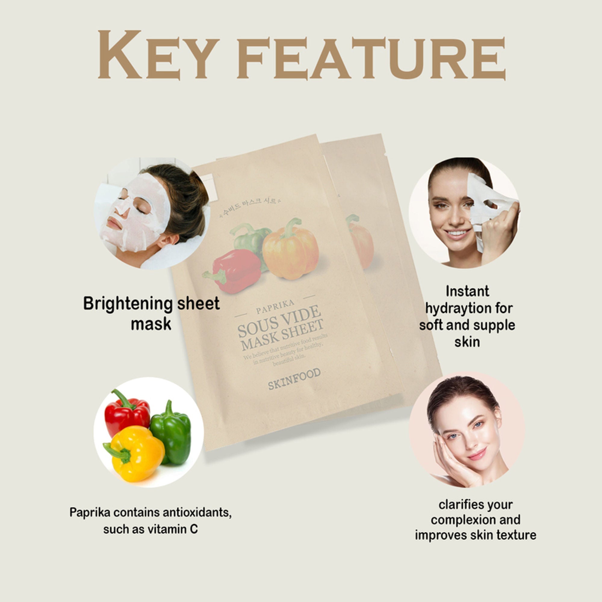 Skinfood Sous Vide Mask Sheet - Paprika | Grocsy
