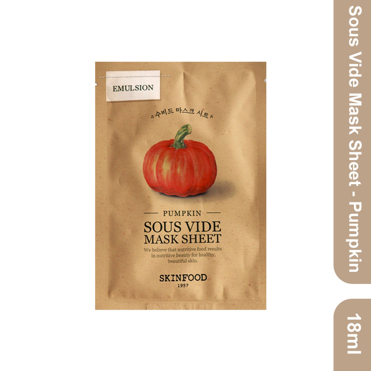 Skinfood Sous Vide Mask Sheet - Pumpkin | Grocsy