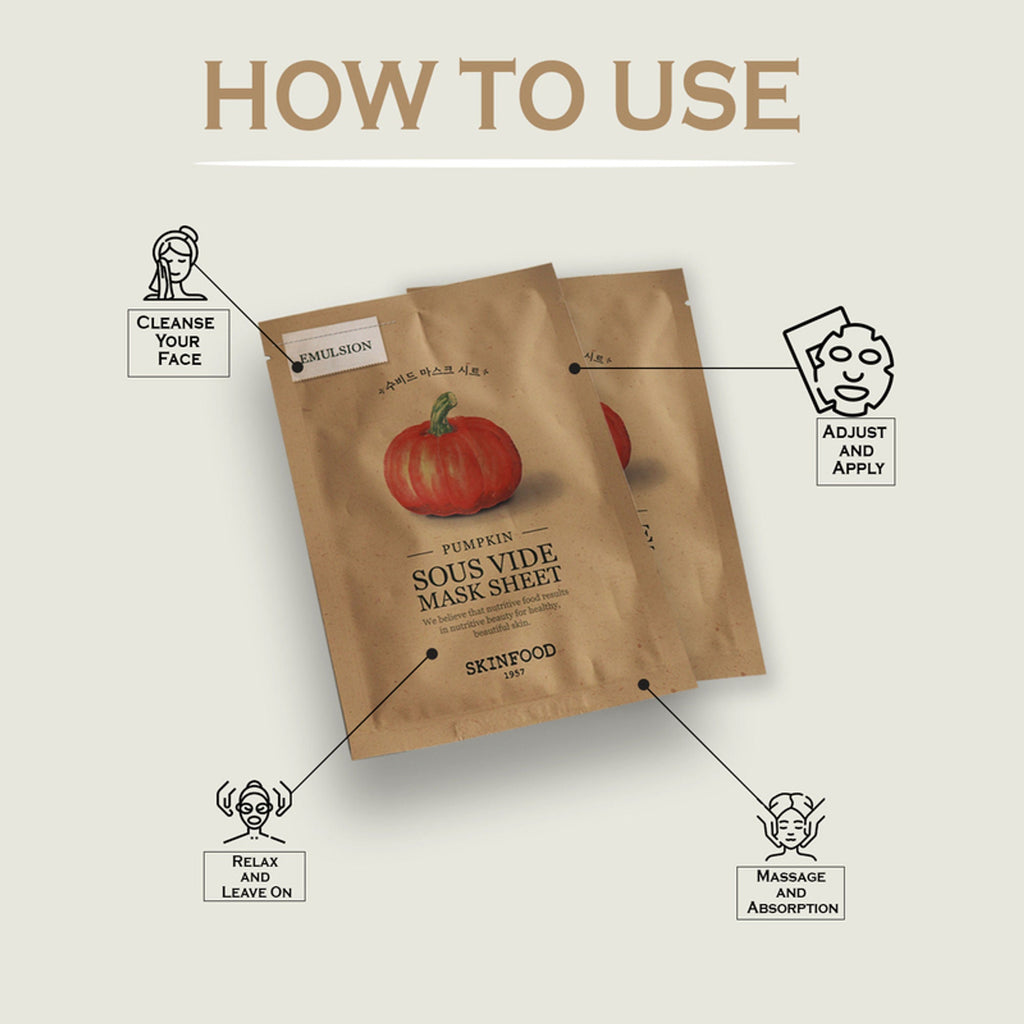 Skinfood Sous Vide Mask Sheet - Pumpkin | Grocsy