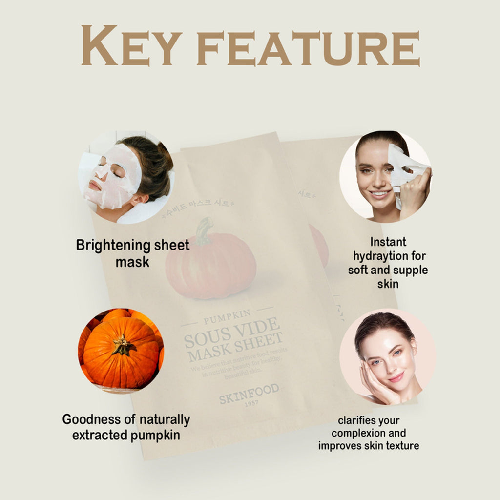 Skinfood Sous Vide Mask Sheet - Pumpkin | Grocsy