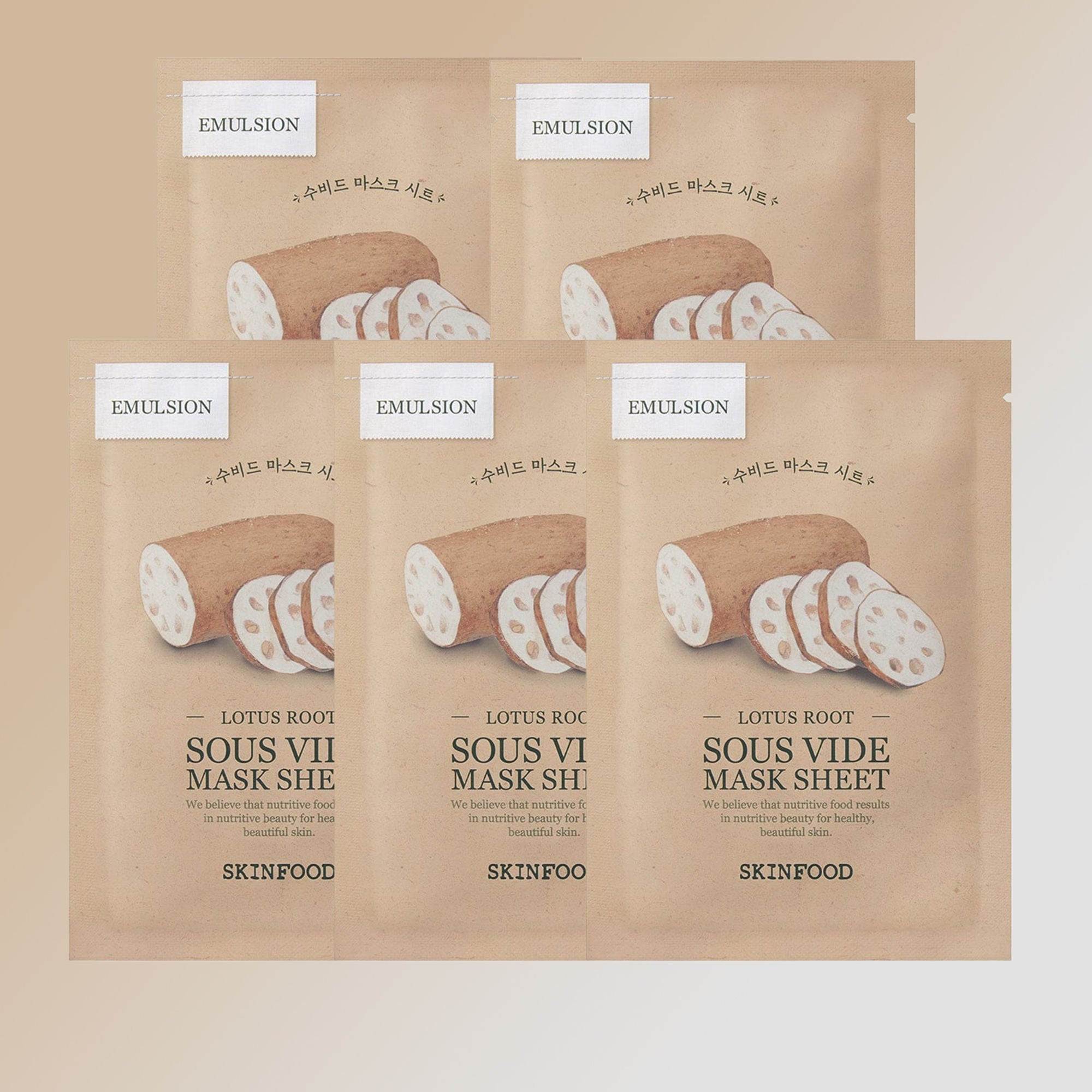 Skinfood Sous Vide Mask Sheet - Lotus Root | Grocsy