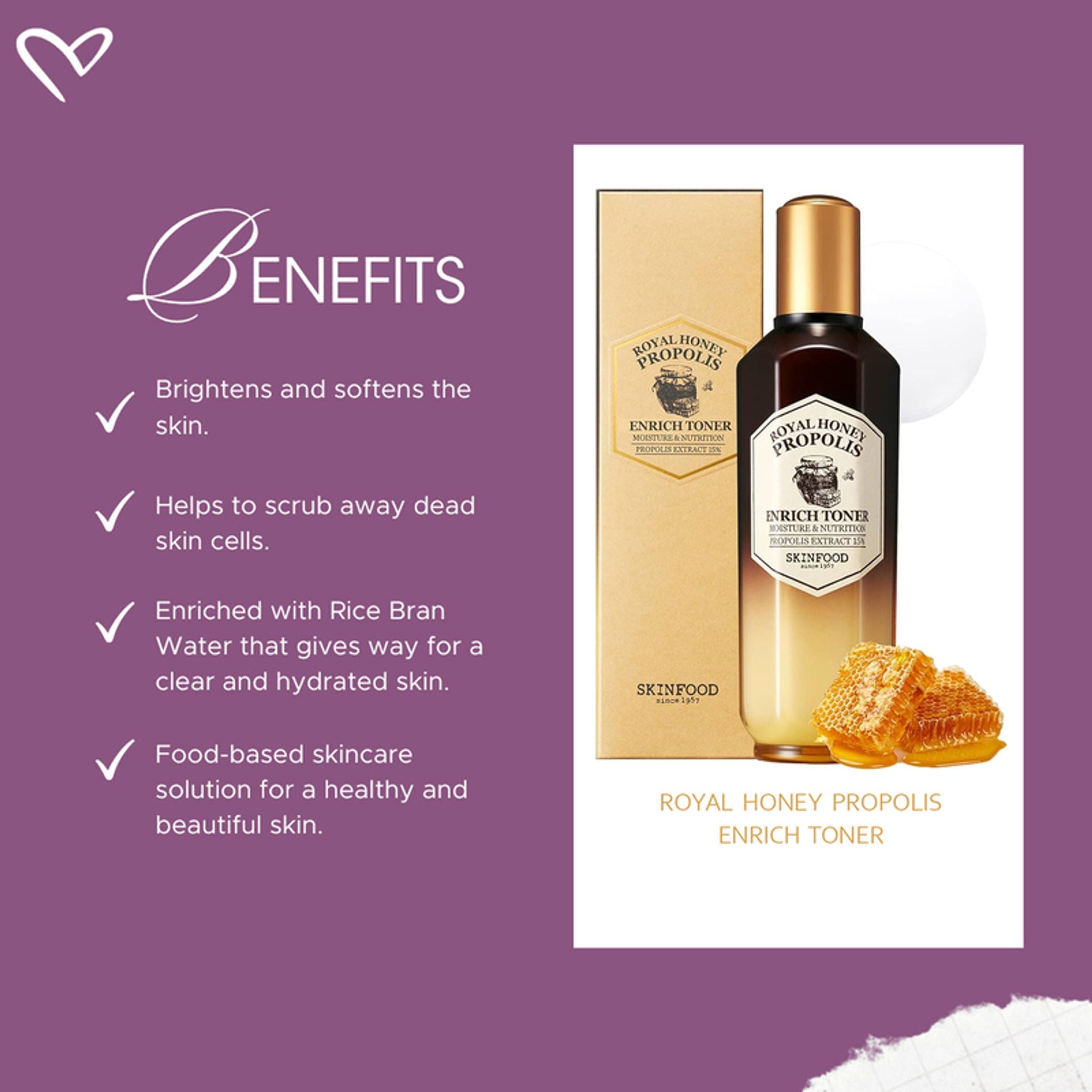 Skinfood Royal Honey Propolis Enrich Toner | Grocsy