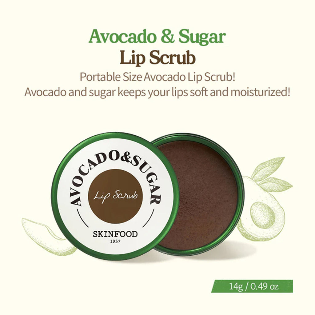 Skinfood Avocado & Sugar Lip Scrub | Grocsy