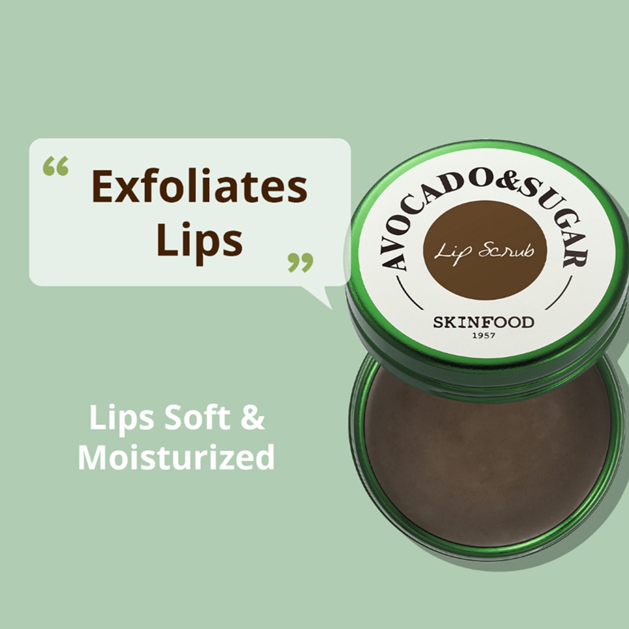 Skinfood Avocado & Sugar Lip Scrub | Grocsy