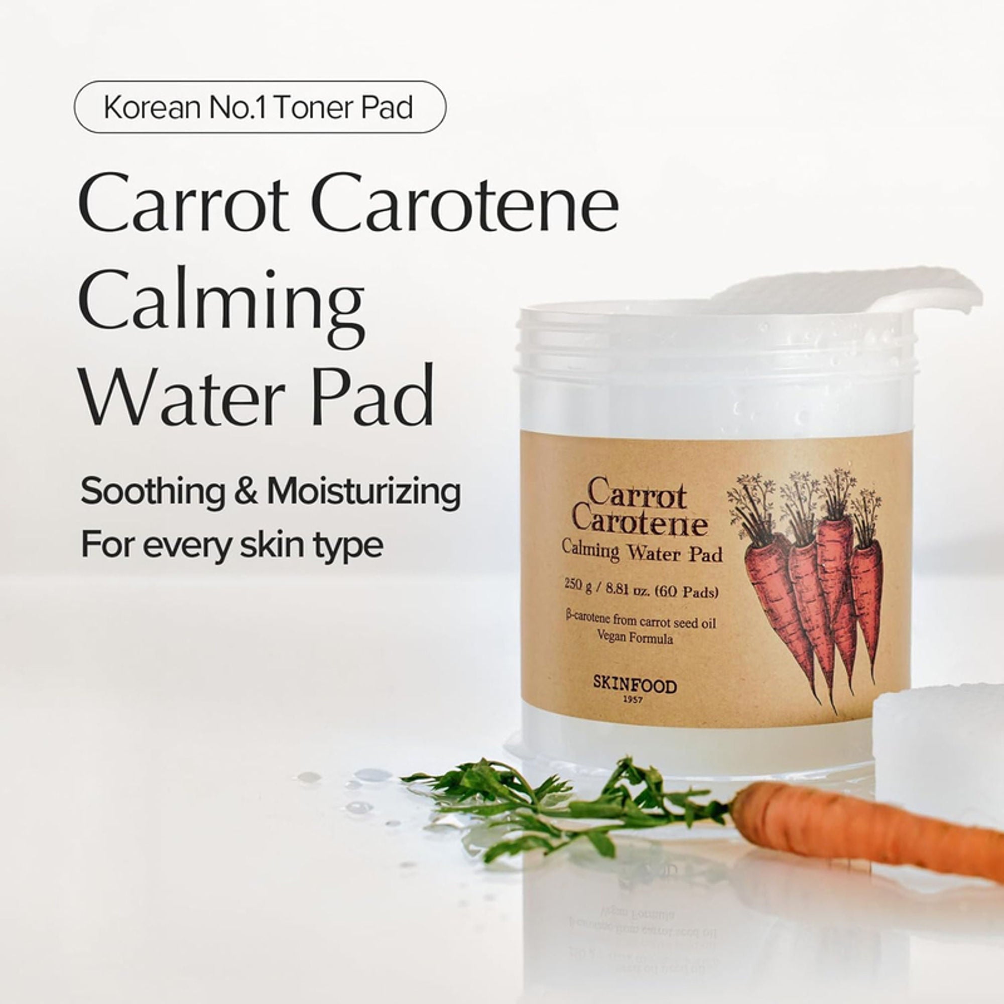 Skinfood Carrot Carotene Calming Water Pad | Grocsy