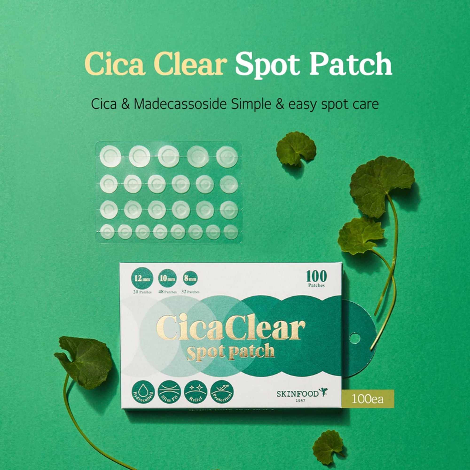Skinfood Cica Clear Spot Patch | Grocsy