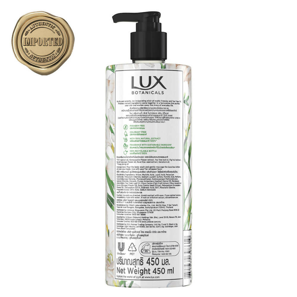 Lux Botanicals Skin Detox Body Wash with Freesia & Tea Tree Oil | Grocsy