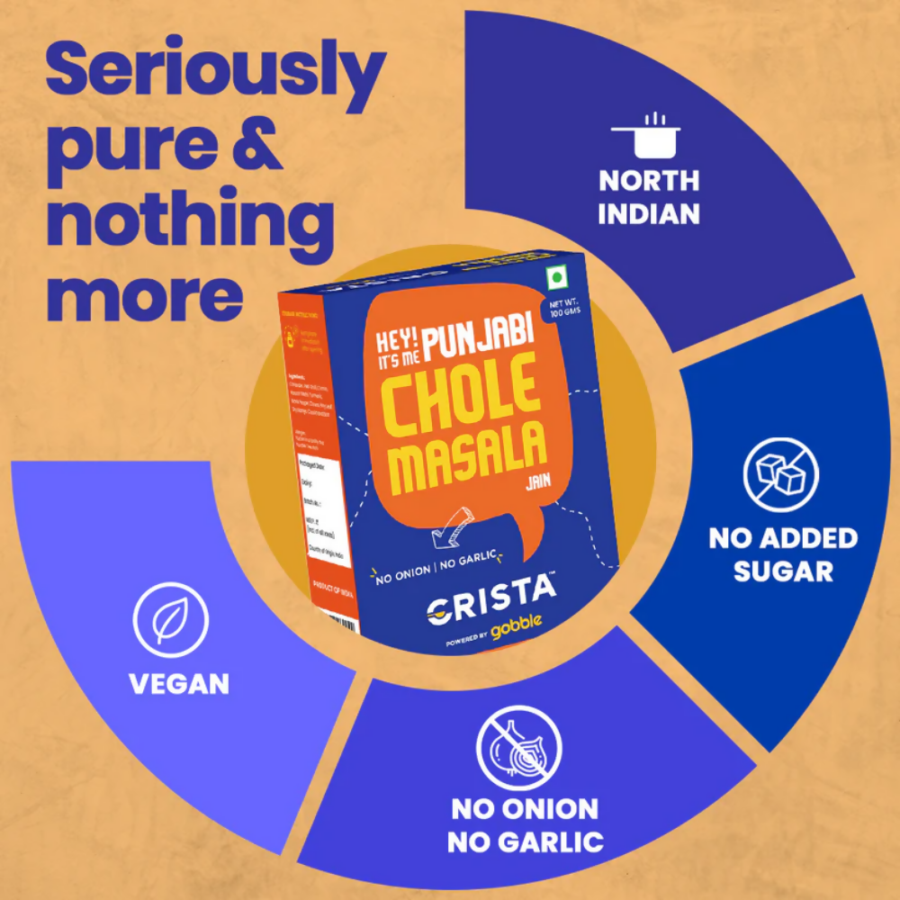 Crista Spices Jain Pav Bhaji and Jain Chole Masala | Grocsy