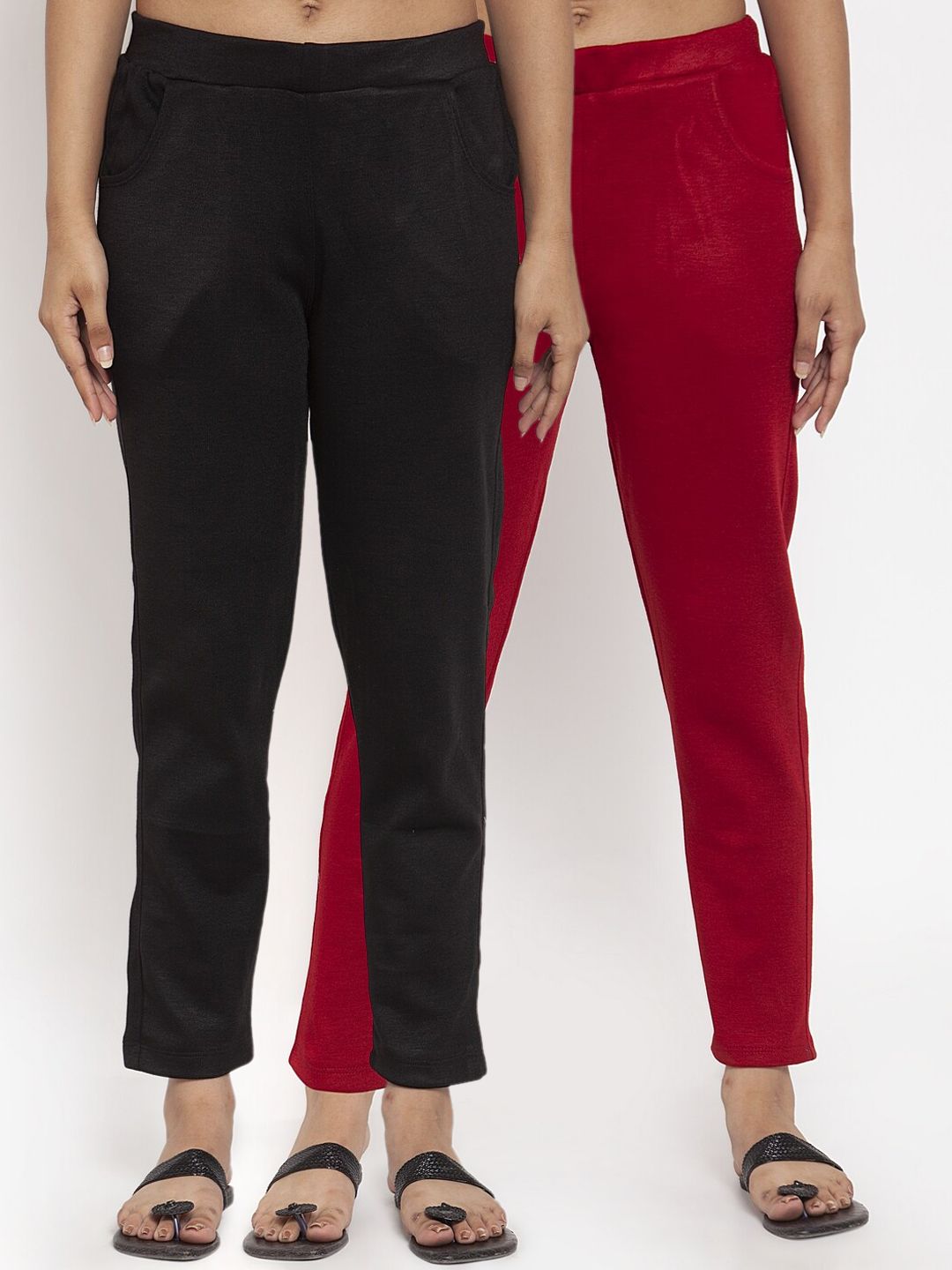 TAG 7 Women Pack of 2 Solid Leggings | Grocsy