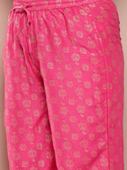 Sztori Women Ethnic Motifs Printed Regular Gotta Patti Kurta with Palazzos | Grocsy