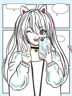 Dreamland Publications Colour Your Own Manga Book 4 With Free Manga Colouring Poster For Kids | Grocsy