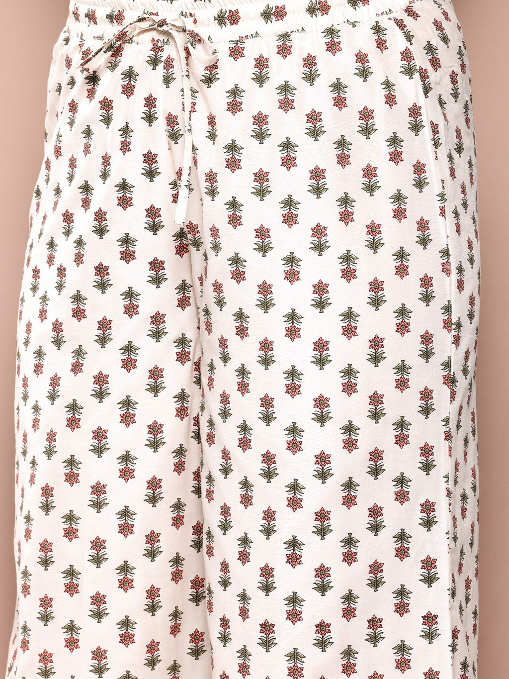 Sztori Plus Size Floral Printed Regular Gotta Patti Kurta with Palazzos | Grocsy