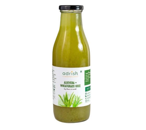 Adrish Organic Aloevera + Wheatgrass Juice | Grocsy