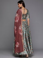 Ahalyaa women's wear Traditional wear lehenga choli - Green | Grocsy