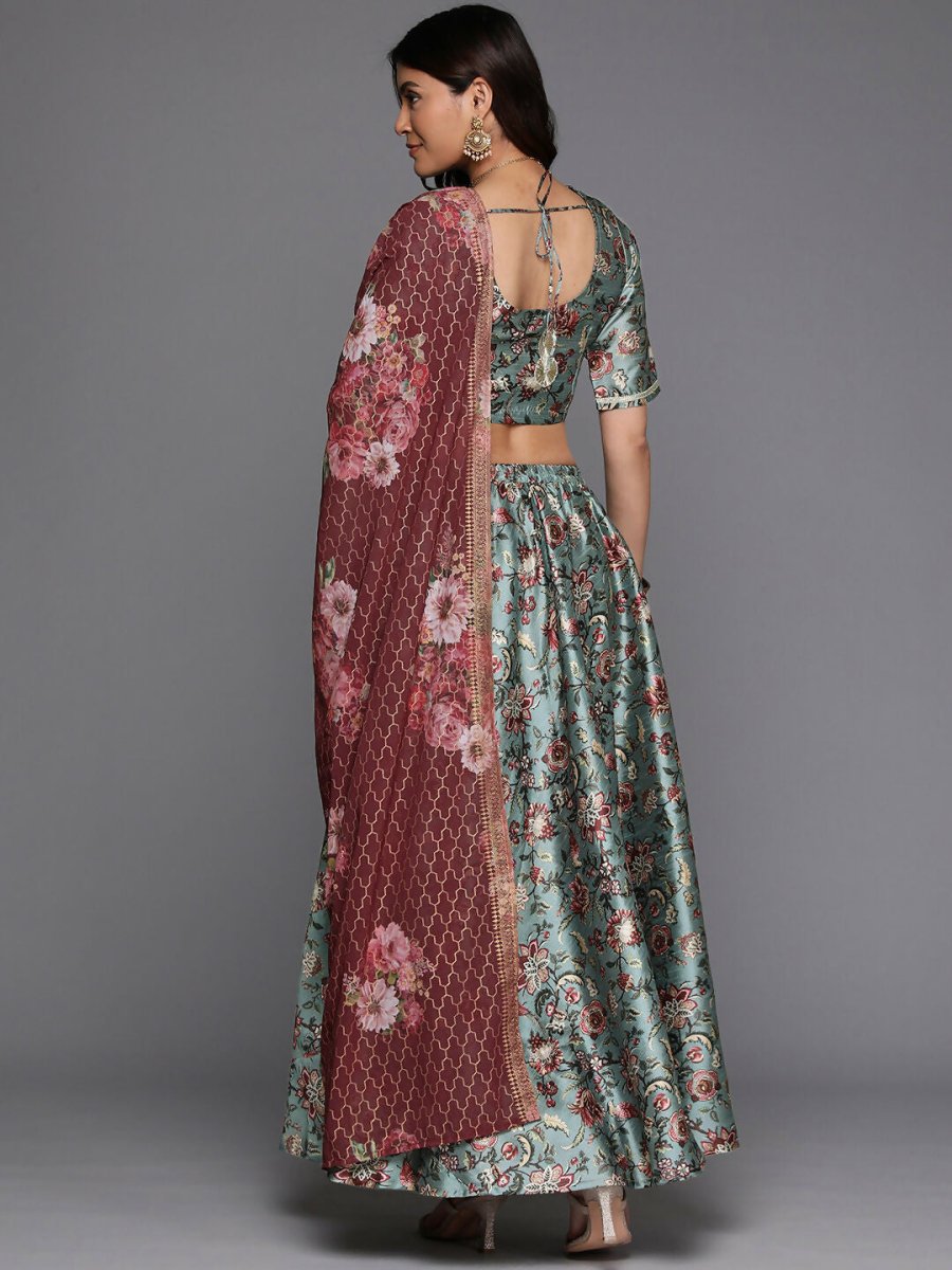 Ahalyaa women's wear Traditional wear lehenga choli - Green | Grocsy