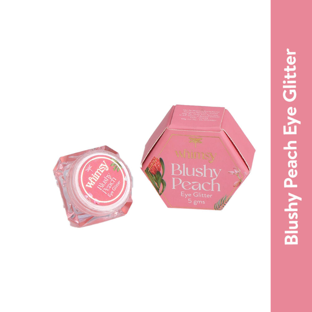 Whimsy Beauty Safe & Organic Eye Glitters For Teen And Preteen Girls (Peach) | Grocsy
