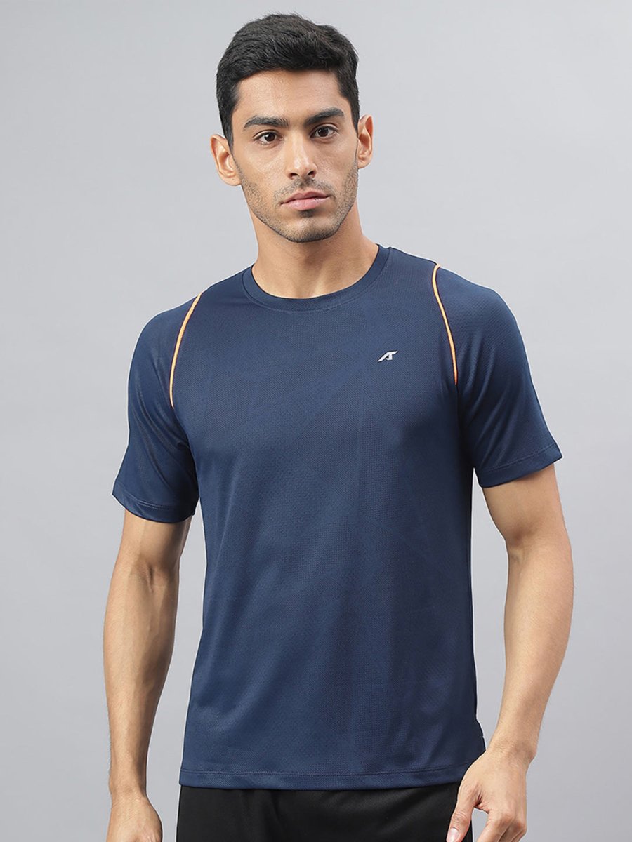 Alcis Round Neck Slim Fit Anti-Static T-Shirt | Grocsy