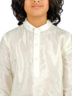 Sethukrishna Boys Cream-Coloured Kurta with Dhoti Pants | Grocsy