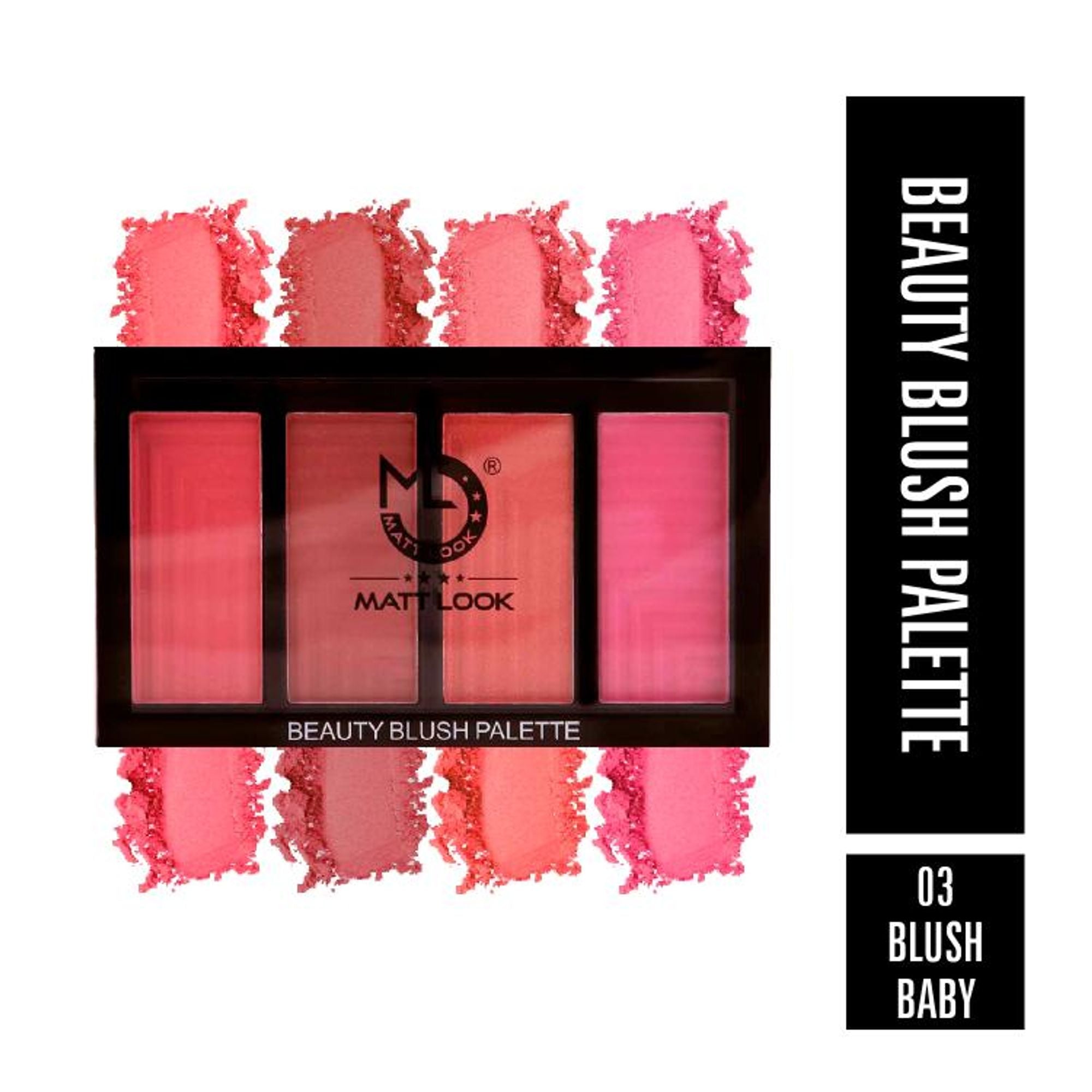 Matt Look Beauty Blush Palette - 03 | Grocsy