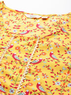 Sztori Plus Size Ethnic Motifs Printed Kurta with Palazzos & Dupatta | Grocsy
