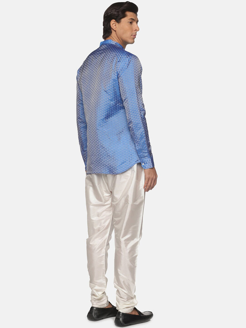 Sethukrishna Men Blue Kurta with Pyjamas | Grocsy