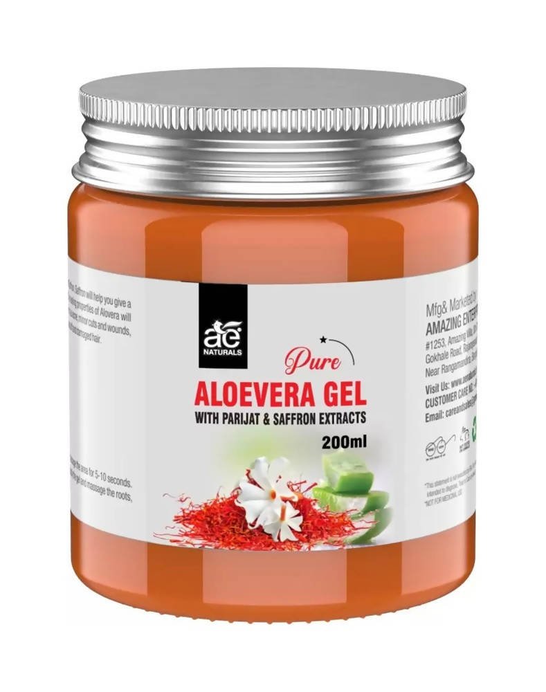 Ae Naturals Pure Aloevera Gel with Paarijat and Saffron Extracts | Grocsy