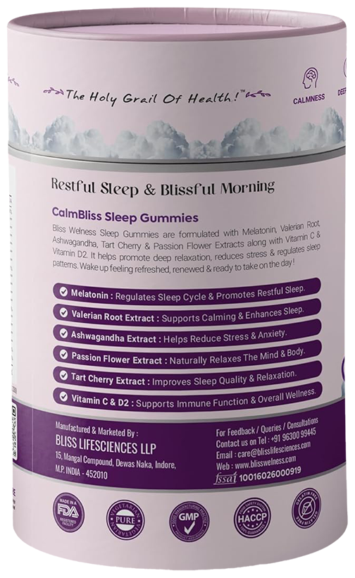 Bliss Welness Sleep Gummies Berry Blast | Grocsy