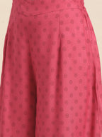 All About You Women Pink Printed Kurta with Palazzos & Dupatta | Grocsy