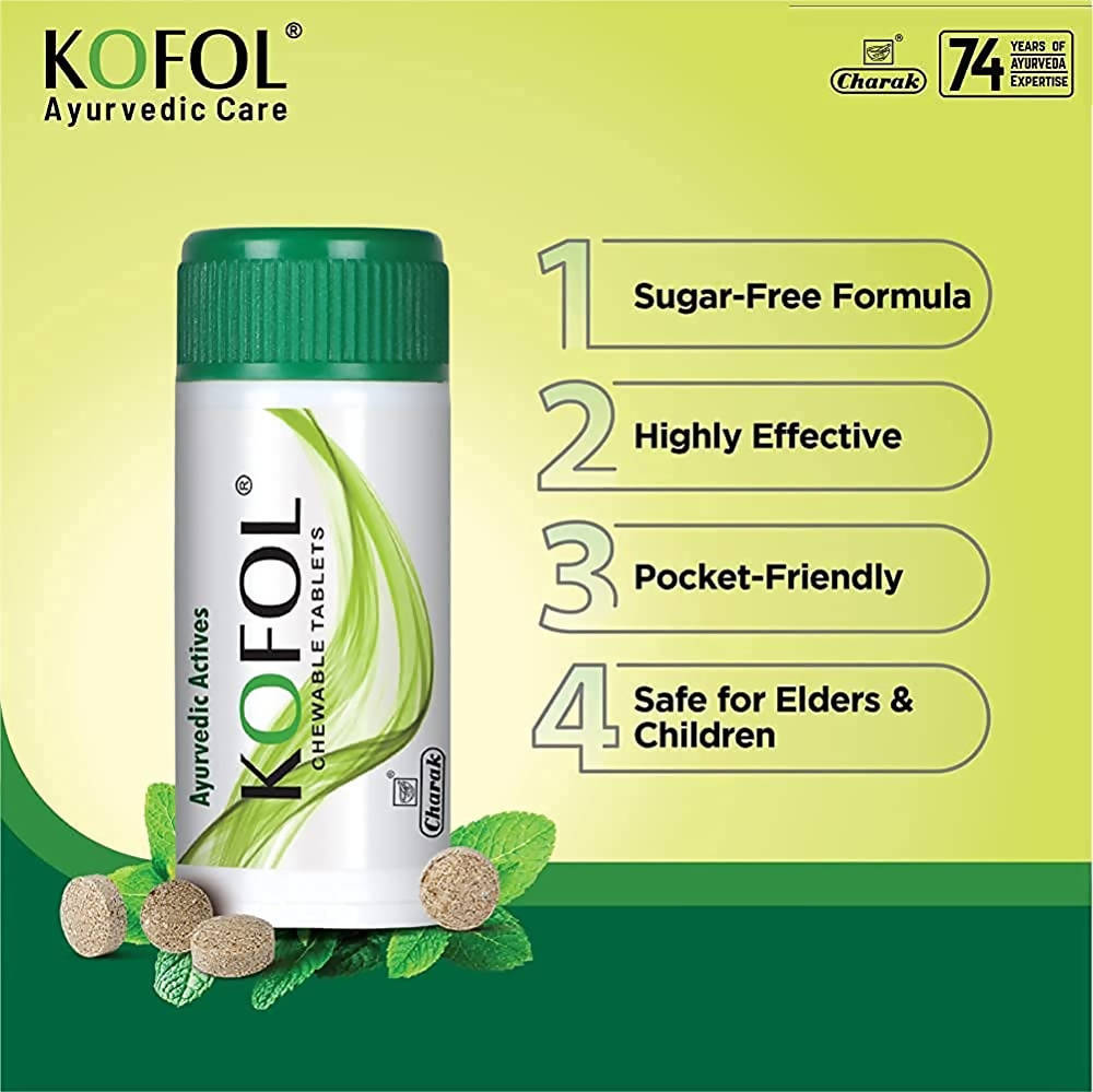 Charak Pharma Kofol Chewable Tablets | Grocsy