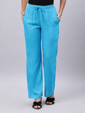 Souchii Blue Liva Ethnic Palazzos | Grocsy