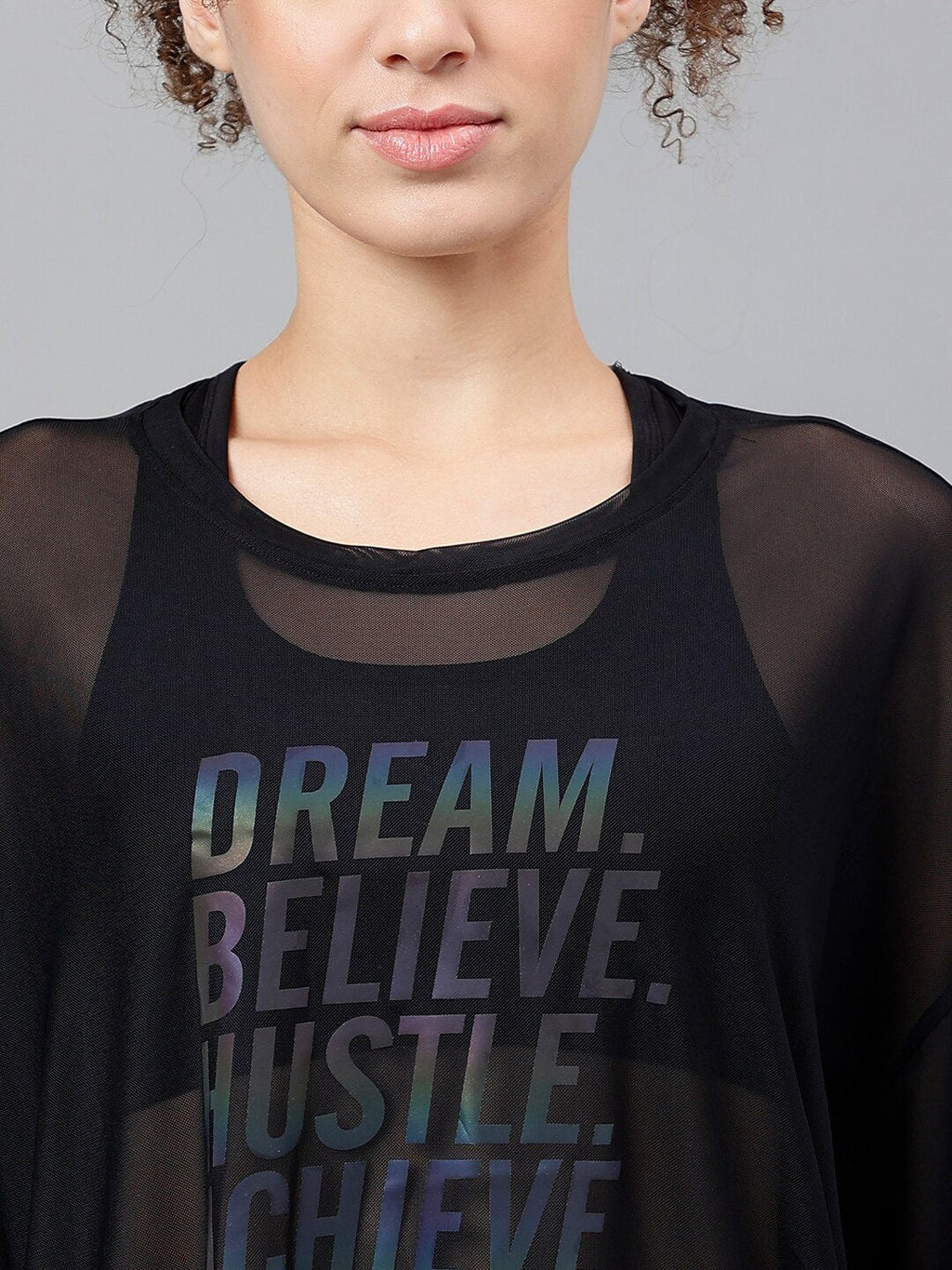 MKH Dri-FIT Typography Printed Drop Shoulder Sleeves Relaxed Fit Sports T-shirt | Grocsy