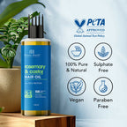 Botanic Hearth Rosemary & Castor Hair Oil | Grocsy