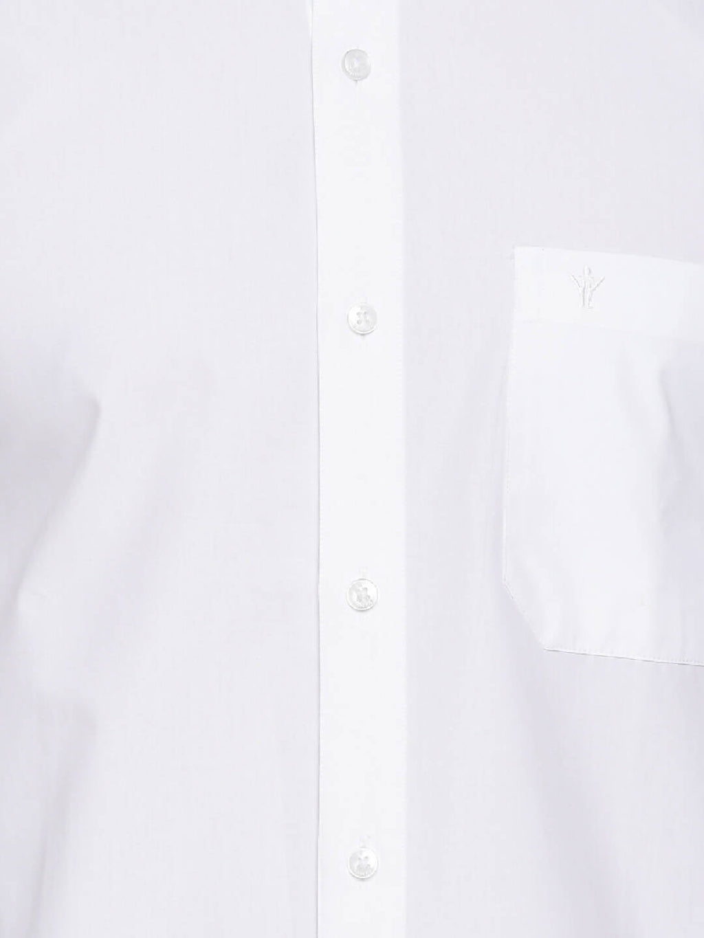 Ramraj Cotton Mens Half Sleeve Formal Poly Cotton White Shirt | Grocsy
