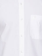 Ramraj Cotton Mens Half Sleeve Formal Poly Cotton White Shirt | Grocsy