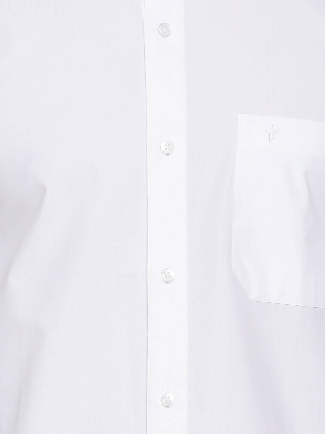 Ramraj Cotton Mens Half Sleeve Formal Poly Cotton White Shirt | Grocsy