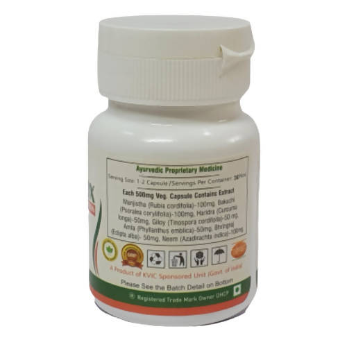 Deep Ayurveda Twakdetox 500mg Veg Capsules - Limited Time Offer - Swadesiicart