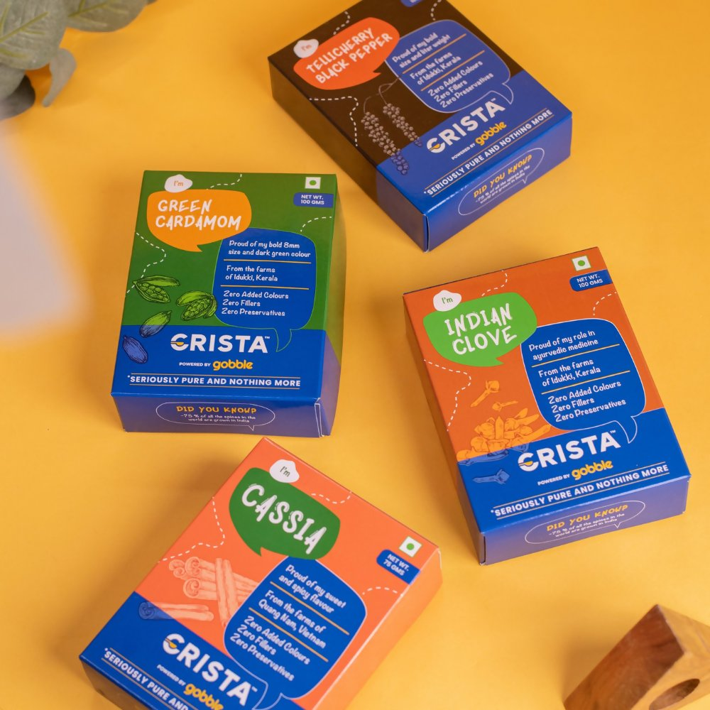 Crista Spices Earthy Spice Potli - Yellow | Grocsy