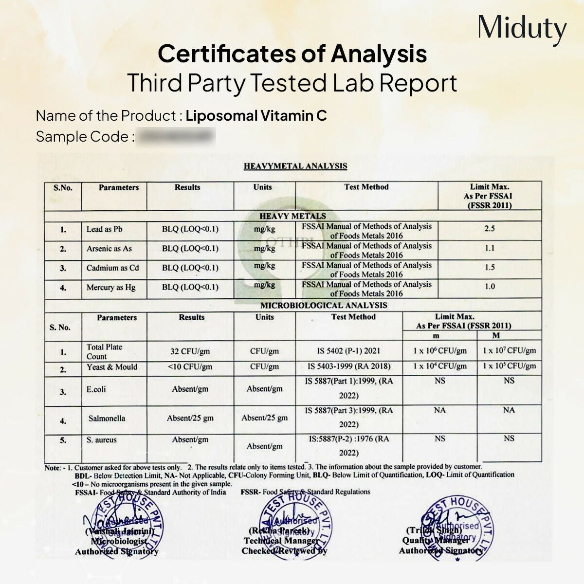 Miduty Liposomal Vitamin C - Immunity Booster Capsules | Grocsy