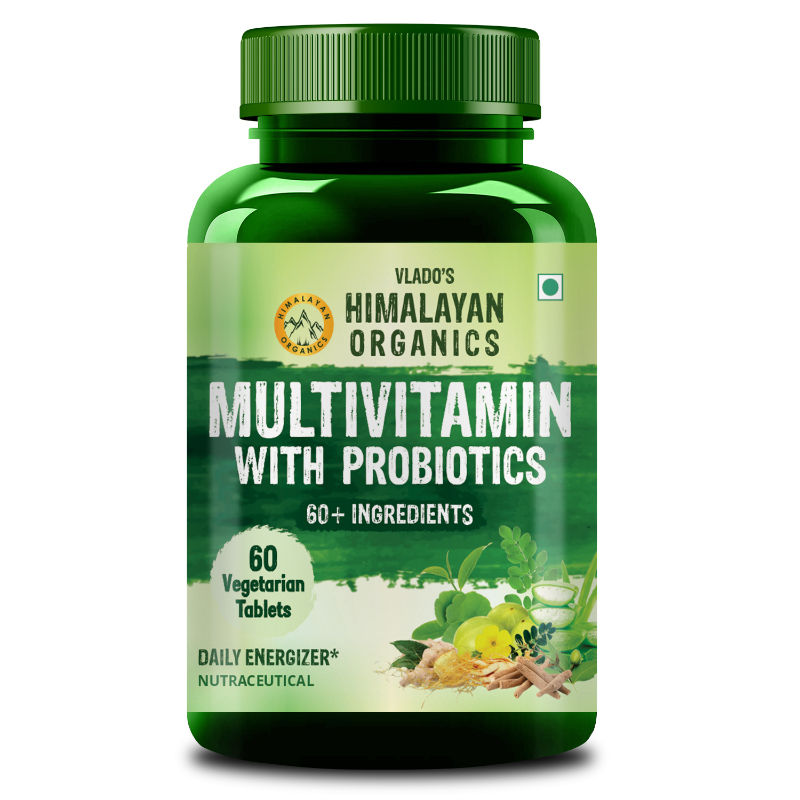 Himalayan Organics Multivitamin With Probiotics Vegetarian Tablets | Grocsy