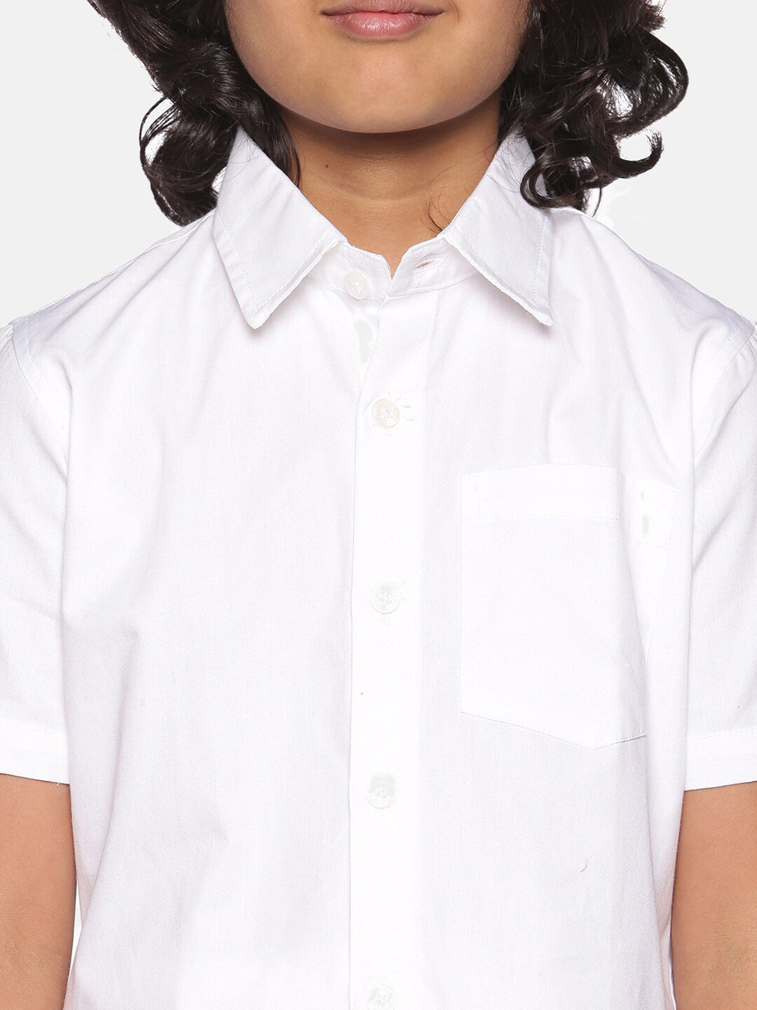 Sethukrishna Boys White & Green Cotton Shirt With Readymade Dhoti | Grocsy