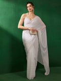 Sangria Embellished Pure Georgette Sarees | Grocsy