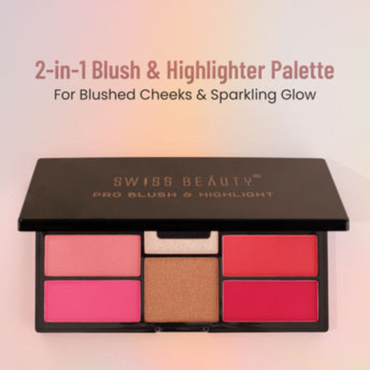 Swiss Beauty Pro Blush & Highlight - Shade 04 | Grocsy