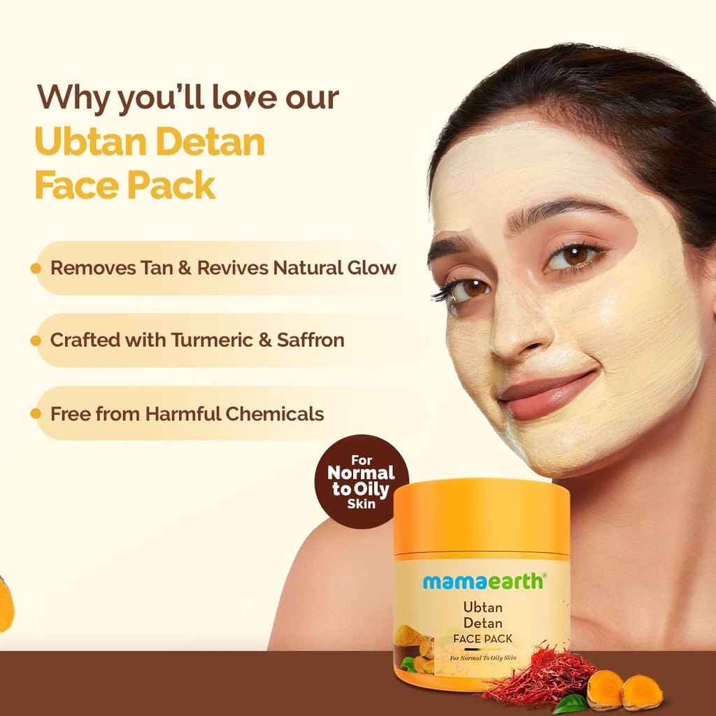Mamaearth Ubtan Face Mask | Grocsy
