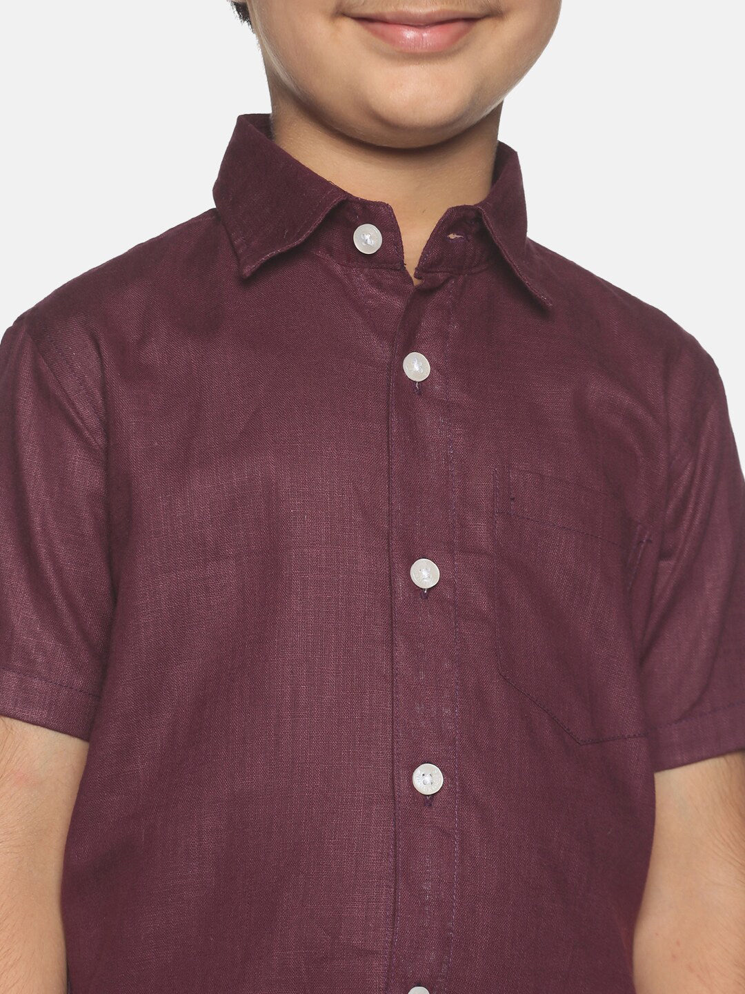 Sethukrishna Boys Maroon & White Shirt with Veshti | Grocsy