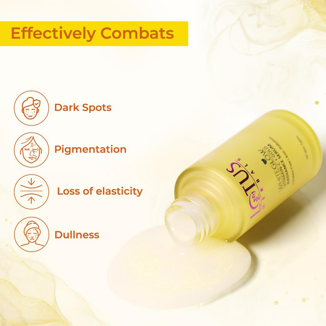 Lotus Herbals WhiteGlow Vitamin C and Gold Radiance Face Serum | Grocsy