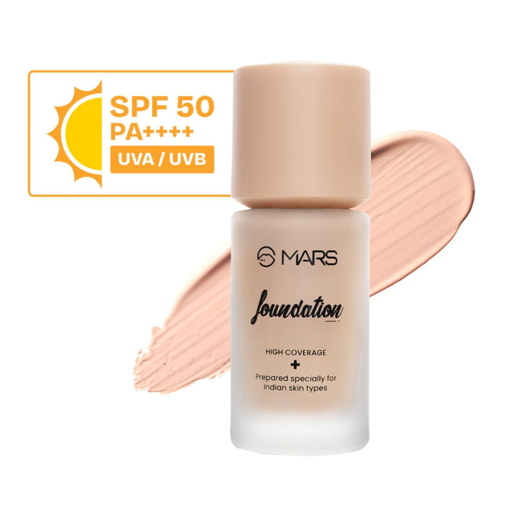 MARS Cosmetics SPF50 PA++++ High Coverage Liquid Foundation - 2 | Grocsy