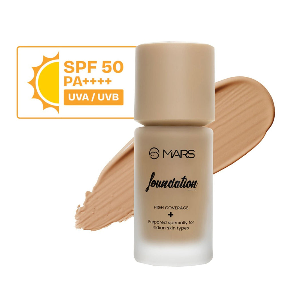 MARS Cosmetics SPF50 PA++++ High Coverage Liquid Foundation - 5 | Grocsy