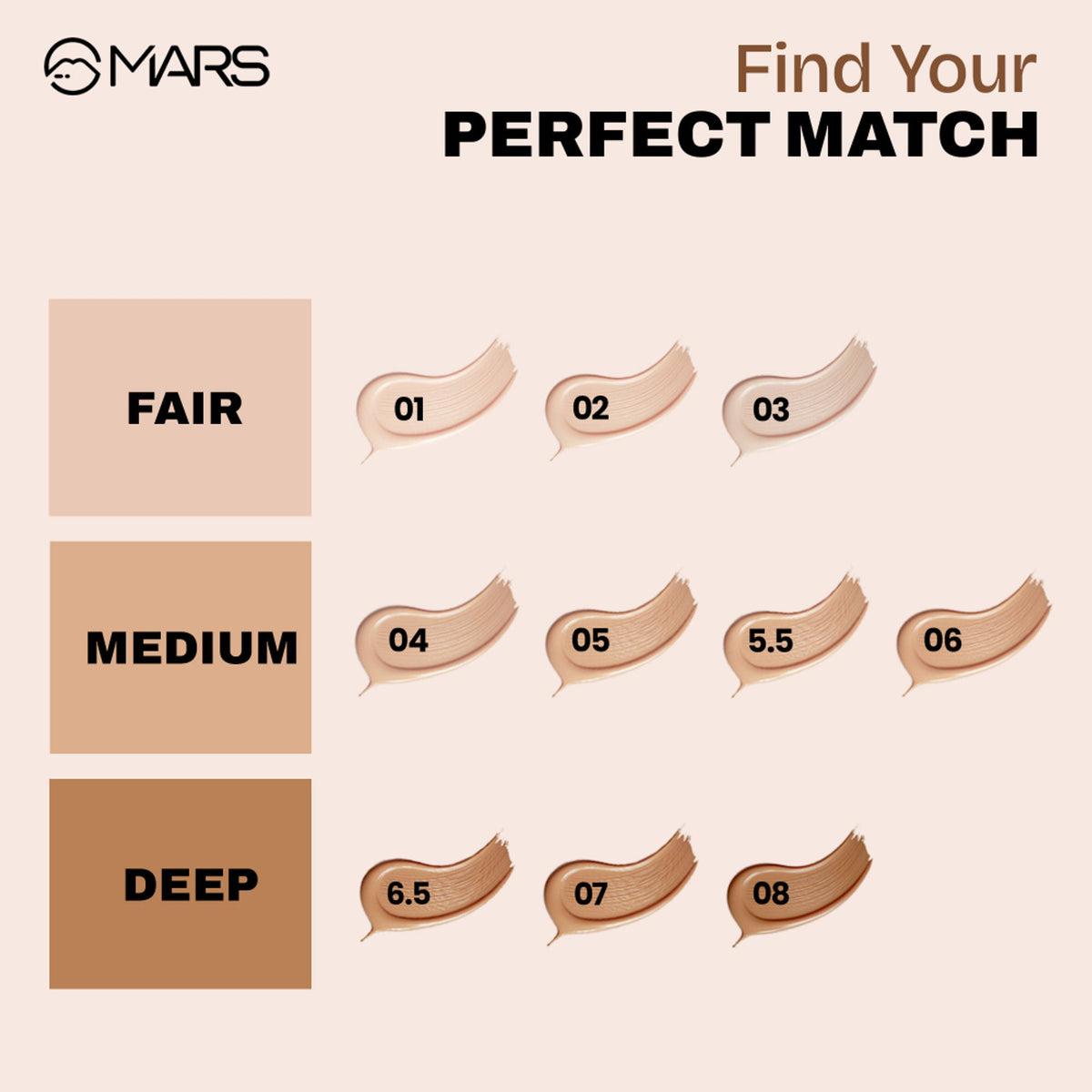 MARS Cosmetics SPF50 PA++++ High Coverage Liquid Foundation - 07 | Grocsy