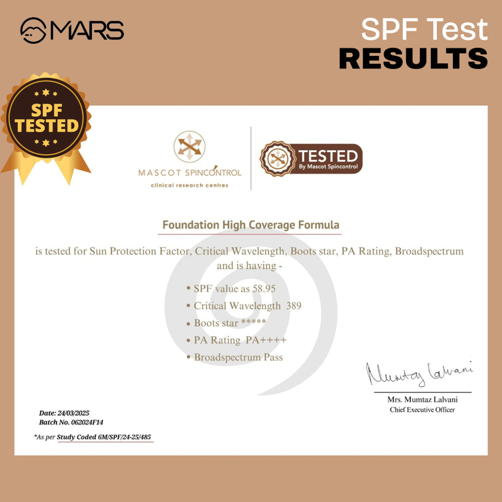 MARS Cosmetics SPF50 PA++++ High Coverage Liquid Foundation - 07 | Grocsy